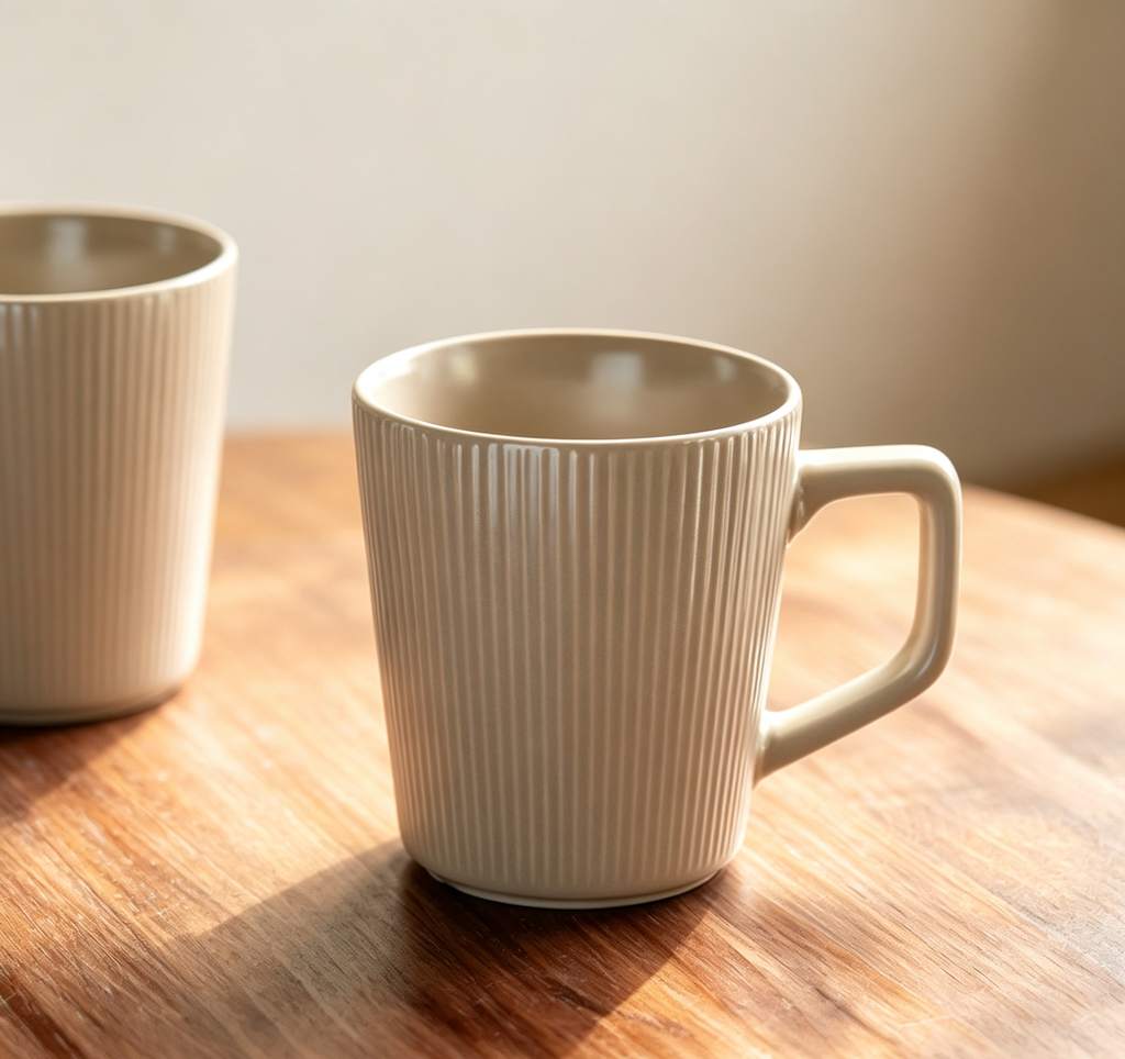 Light porcelain cup