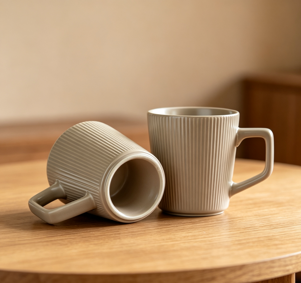 Light porcelain cup