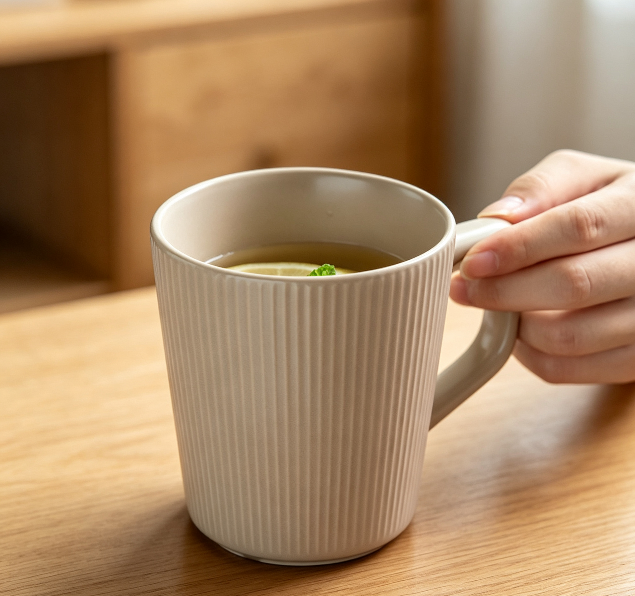 Light porcelain cup